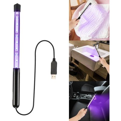 2020 USB Portable LED UVC Disinfection Lamp Handheld Germicidal UV Sterilizer Light 260nm